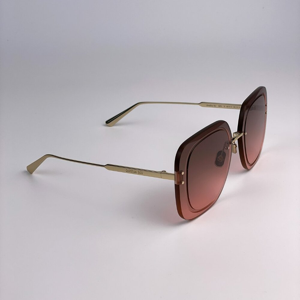 Dior ULTRADIOR SU B0F2 BRAND NEW Sunglasses Gold Brown Women Square Oversized - Picture 6 of 10